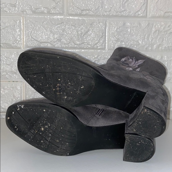 Embroidered Suede Booties - Picture 4 of 5